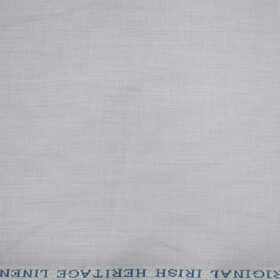Burgoyne Men's Irish Linen 60 LEA Solids 2.25 Meter Unstitched Shirting Fabric (Light Purple)
