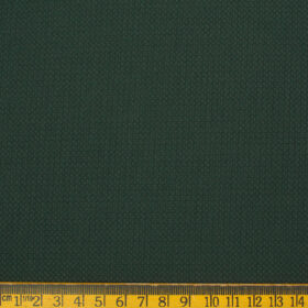 Don & Julio Men's Terry Rayon Structured 3.75 Meter Unstitched Suiting Fabric (Dark Green)