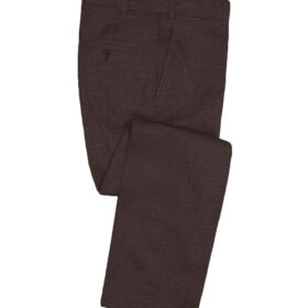 Don & Julio Men's Terry Rayon Structured 3.75 Meter Unstitched Suiting Fabric (Dark Wine)
