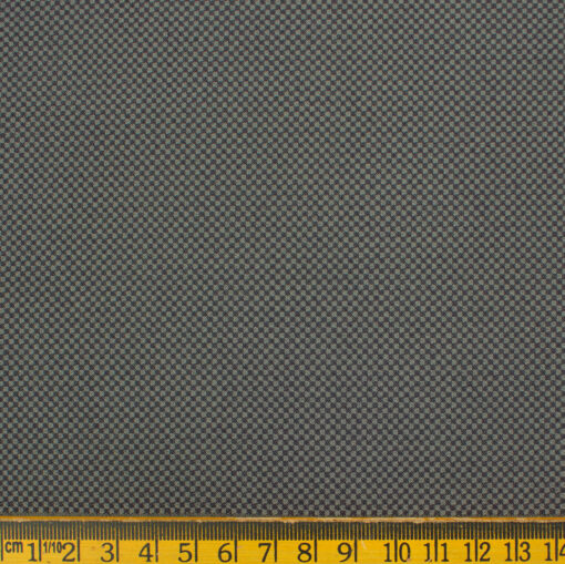 Don & Julio Men's Terry Rayon Structured 3.75 Meter Unstitched Suiting Fabric (Grey)