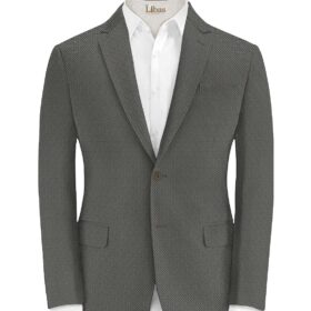 Don & Julio Men's Terry Rayon Structured 3.75 Meter Unstitched Suiting Fabric (Grey)
