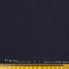 Italian Channel Men's Terry Rayon Structured 3.75 Meter Unstitched Suiting Fabric (Dark Purple)