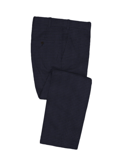 Italian Channel Men's Terry Rayon Structured 3.75 Meter Unstitched Suiting Fabric (Dark Purple)