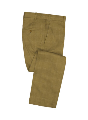Siyaram's Men's Terry Rayon Checks 3.75 Meter Unstitched Suiting Fabric (Granola Beige)
