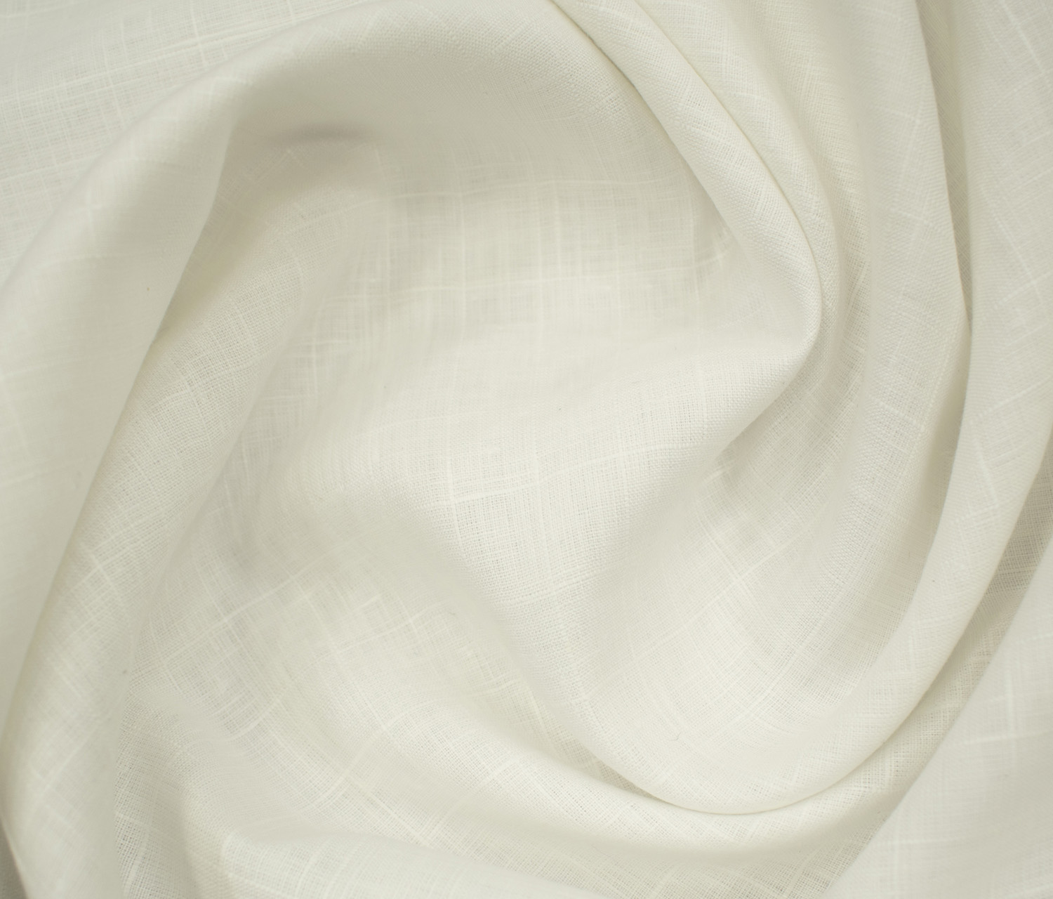 Solino Men's European Linen 80 LEA Checks 2.25 Meter Unstitched Shirting Fabric (White)