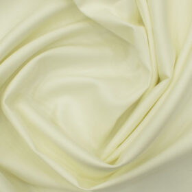 Arvind Men's Premium Cotton Solids 2.25 Meter Unstitched Shirting Fabric (Cream )