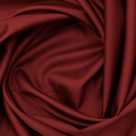 Arvind Men's Premium Cotton Solids 2.25 Meter Unstitched Shirting Fabric (Maroon Red)