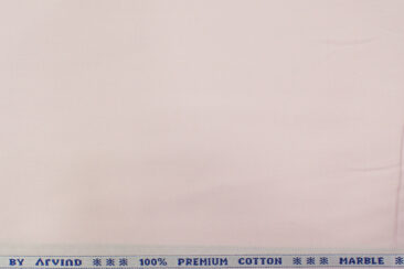 Arvind Men's Premium Cotton Solids 2.25 Meter Unstitched Shirting Fabric (Pink)