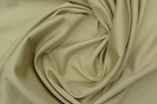 Birla Century Men's Giza Cotton Super 70's Solids 2.25 Meter Unstitched Shirting Fabric (Tan Beige)