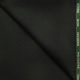 J.Hampstead Men's Wool Structured Super 100's 1.30 Meter Unstitched Trouser Fabric (Dark Blueish Grey)