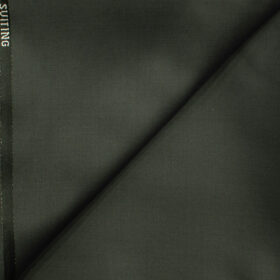 J.Hampstead Men's Wool Solids Super 90's 1.30 Meter Unstitched Trouser Fabric (Grey)