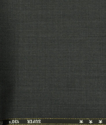 J.Hampstead Men's Wool Structured Super 130's Unstitched Trouser Fabric (Dark Grey) - Image 2