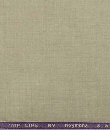 Raymond Men's Polyester Viscose Solids 3.75 Meter Unstitched Suiting Fabric (Beige)