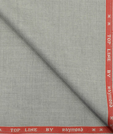Raymond Men's Polyester Viscose Self Design 3.75 Meter Unstitched Suiting Fabric (Silver Grey)