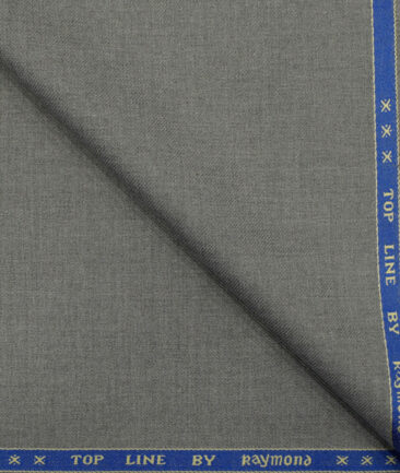 Raymond Men's Polyester Viscose Self Design 3.75 Meter Unstitched Suiting Fabric (Worsted Grey)
