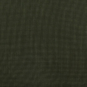 Raymond Men's Polyester Viscose Solids 3.75 Meter Unstitched Suiting Fabric (Dark Green)