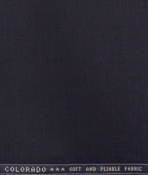 Raymond Men's Polyester Viscose Solids 3.75 Meter Unstitched Suiting Fabric (Dark Purple)