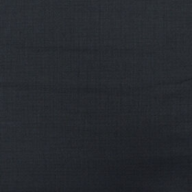 Raymond Men's Polyester Viscose Structured 3.75 Meter Unstitched Suiting Fabric (Dark Navy Blue)