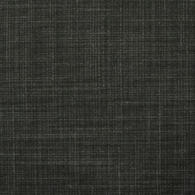Raymond Men's Polyester Viscose Self Design 3.75 Meter Unstitched Suiting Fabric (Black)