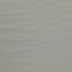 Italian Channel Men's Terry Rayon Structured 3.75 Meter Unstitched Suiting Fabric (Light Grey)