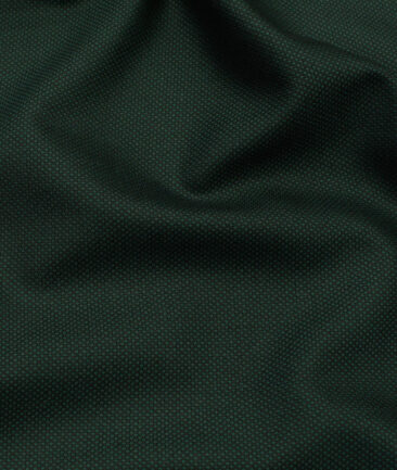 J.Hampstead Men's Terry Rayon Structured 3.75 Meter Unstitched Suiting Fabric (Dark Pine Green)
