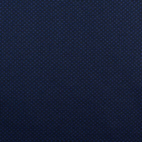 Panero Men's Wool Structured 3.75 Meter Unstitched Suiting Fabric (Dark Royal Blue)