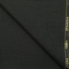 Spada Men's Terry Rayon Structured 3.75 Meter Unstitched Suiting Fabric (Blackish Grey)