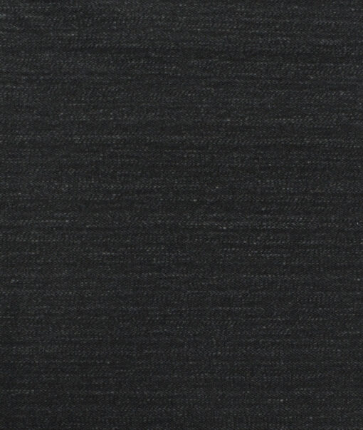 Arvind Men's Cotton Self Design 1.50 Meter Unstitched Jeans Fabric (Plantinum Black)