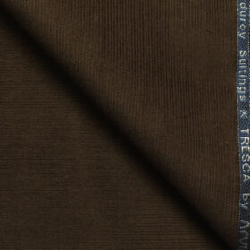 Arvind Men's Cotton Corduroy 1.50 Meter Unstitched Corduroy Trouser Fabric (Brown)