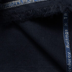 Arvind Men's Cotton Corduroy 1.50 Meter Unstitched Corduroy Trouser Fabric (Dark Blue)