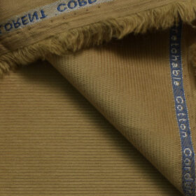 Arvind Men's Cotton Corduroy 1.50 Meter Unstitched Corduroy Trouser Fabric (Sepia Beige)