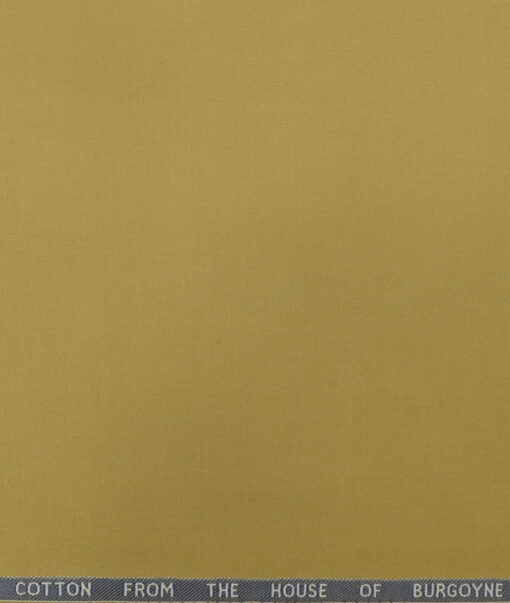 Burgoyne Men's Cotton Solids 1.50 Meter Unstitched Trouser Fabric (Granola Beige)