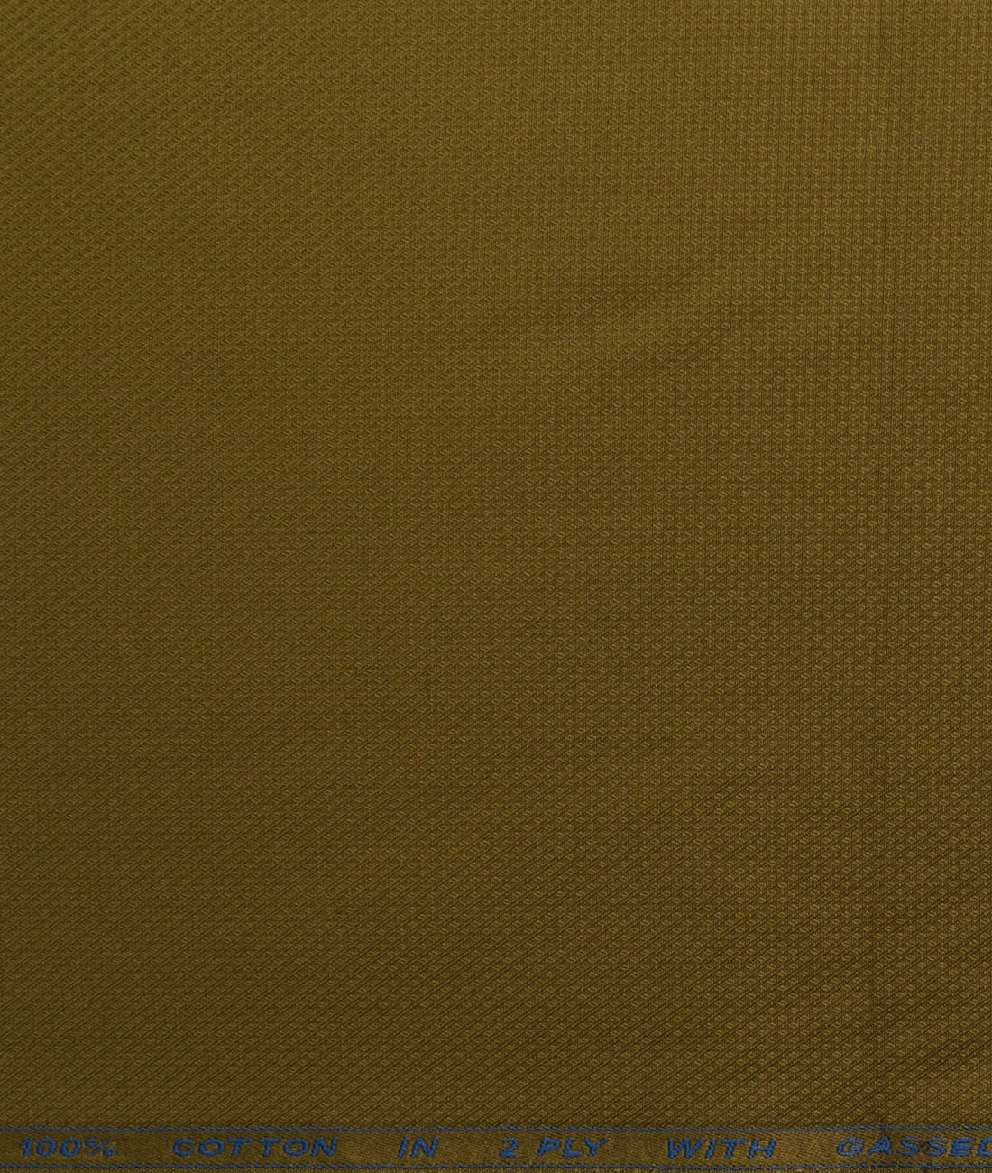 J.Hampstead Men's Cotton Structured 1.50 Meter Unstitched Trouser Fabric (Mustard Brown)