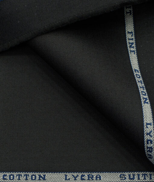 Raymond Men's Cotton Solids 1.50 Meter Unstitched Trouser Fabric (Dark Grey)