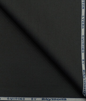 Raymond Men's Cotton Solids 1.50 Meter Unstitched Trouser Fabric (Dark Grey)