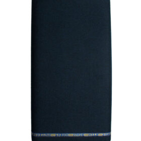Raymond Men's Wool Solids Fine 2.20 Meter Unstitched Tweed Jacketing & Blazer Fabric (Dark Blue)