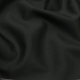 Raymond Men's Wool Solids 3.75 Meter Unstitched Suiting Fabric (Black)