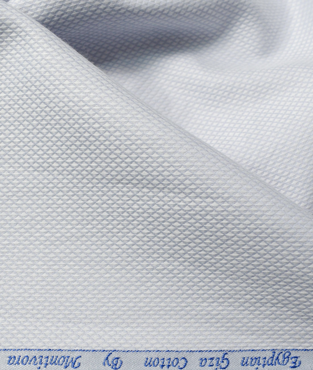 Monti Vora Men's Giza Cotton Structured 2.25 Meter Unstitched Shirting Fabric (Light Grey)