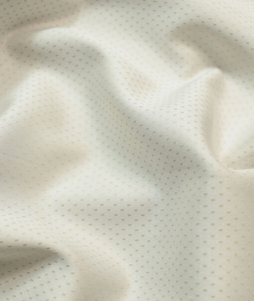Birla Century Men's Giza Cotton 60's Structured Unstitched Shirting Fabric (Beige)