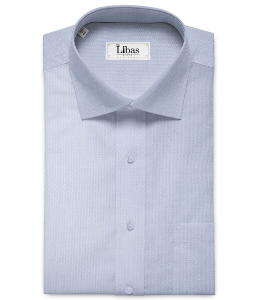 Raymond Men's Premium Cotton Structured Unstitched Shirting Fabric (Sky Blue)