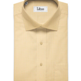 Raymond Men's Premium Cotton Structured Unstitched Shirting Fabric (Yellow)