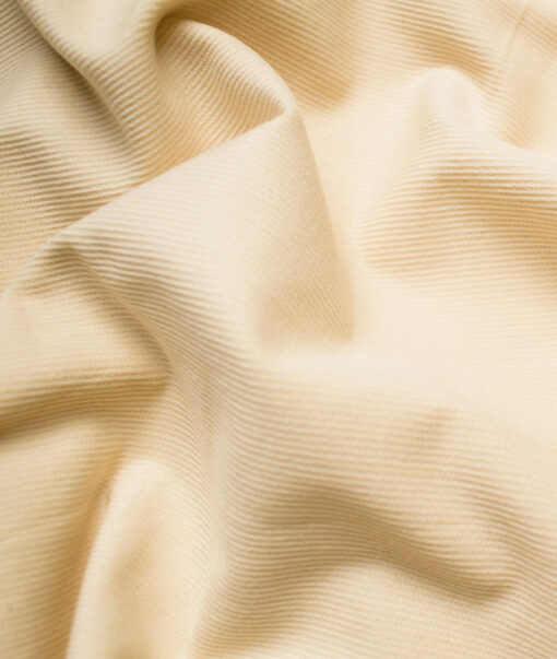 Raymond Men's Premium Cotton Striped Unstitched Shirting Fabric (Beige)