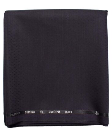 Cadini Men's Wool Structured Super 90's Unstitched Trouser Fabric (Dark ...