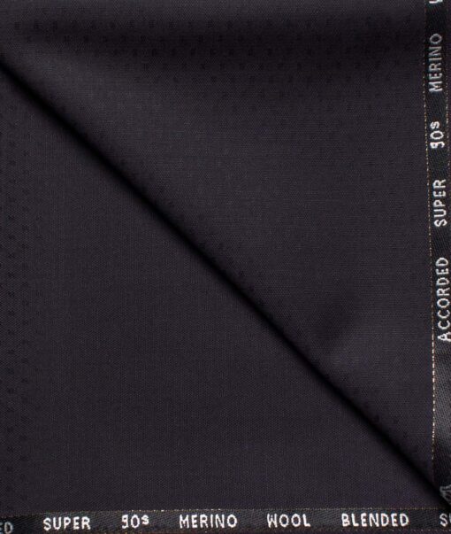 Cadini Men's  Wool Structured Super 90's 1.30 Meter Unstitched Trouser Fabric (Dark Wine)