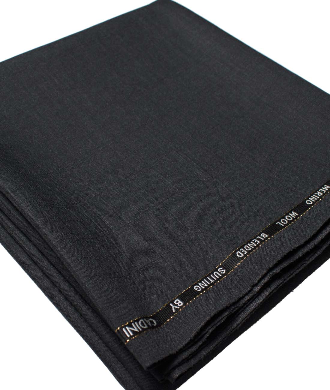 Cadini Men's  Wool Self Design Super 100's 1.30 Meter Unstitched Trouser Fabric (Dark Worsted Grey)