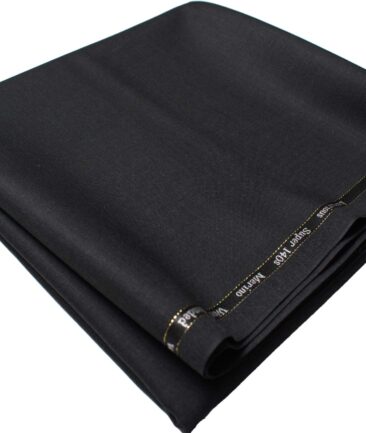 Cadini Men's  Wool Self Design Super 140's 1.30 Meter Unstitched Trouser Fabric (Dark Worsted Grey)