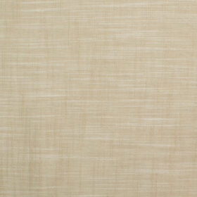 Raymond Men's Premium Cotton Self Design 2.25 Meter Unstitched Shirting Fabric (Beige)