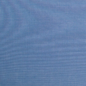 Raymond Men's Premium Cotton Solids 2.25 Meter Unstitched Shirting Fabric (Blue)