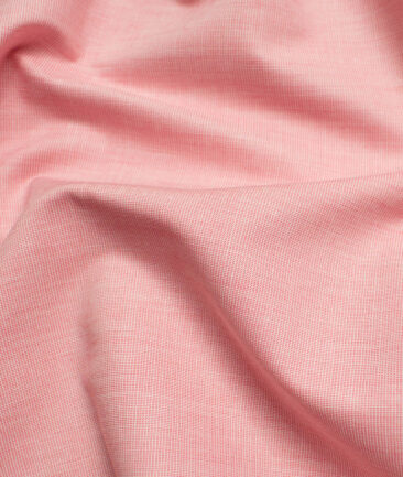 Raymond Men's Premium Cotton Solids 2.25 Meter Unstitched Shirting Fabric (Peach)