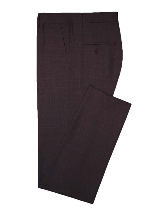 Canetti Men's Terry Rayon Self Design Unstitched Suiting Fabric (Dark Wine)